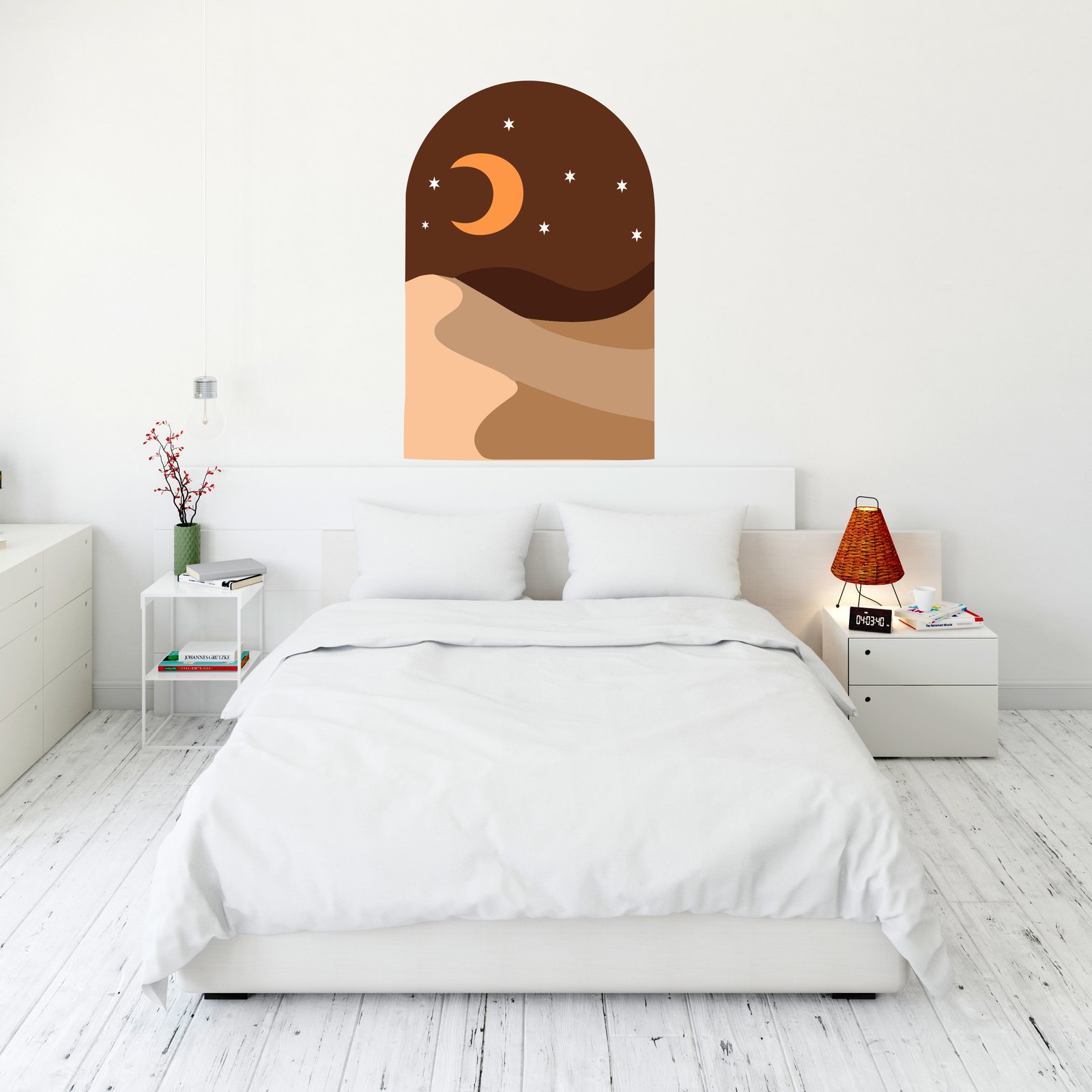 Desert Night Art Wall Décor Decals Peel and Stick decorative masterpiece for home decor